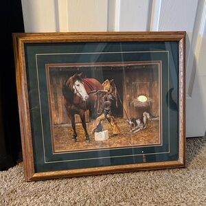 Framed Equestrian Art Print